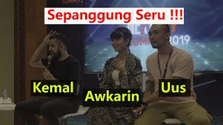 Awkarin, Uus, Kemal, Satu Panggung (Full); Bercanda, Berdebat, Juga Ngobrolin Hal-hal Serius