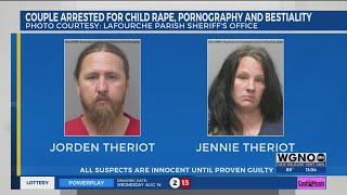 Lafourche Parish couple facing additional charges following recent sex crimes arrest