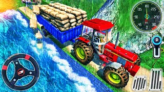 Hill Cargo Tractor Trolley Driver - Offroad Driving Farming Simulator - Android GamePlay #2