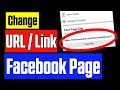 How to Change Facebook Page URL 2024