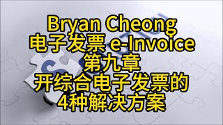 Bryan Cheong电子发票 e-Invoice第九章-开综合电子发票Consolidated e-Invoice的4种解决方案