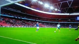 Jamie Vardy hits the post vs Manchester City #Communityshield #Leicester #leicester #vardy