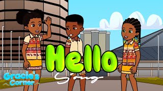 Hello Song | Swahili Greetings with Gracie’s Corner | Nursery Rhymes + Kids Songs