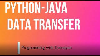 Python data transfer to Java data \ Jython programming \Advanced Python \Advanced Java \java\python