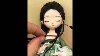 #japanese dolls clay craft | #cute dolls crafting #dolls sculpture #how to make #tranding yt short |