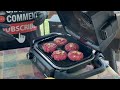 grilling juicy butter burgers on the ninja woodfire outdoor grille