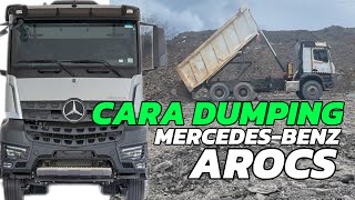 FULL PENJELASAN Cara Dumping Dump Truck Mercy Mercedes-Benz Arocs Indonesia Euro 5 Spek Tambang