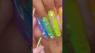 I FREAKING NAILED THIS PRIDE AQUARIUM NAIL SET 🏳️‍🌈 #nails #nailart #nail #nailtutorial