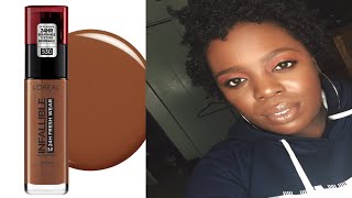 Loréal Infallible Fresh Wear Foundation- 13HR Wear Test |Guyanese Youtuber|