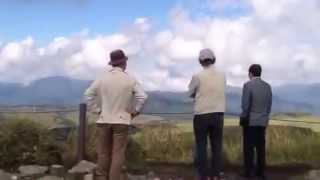 車山へロープウェイで。 山頂からの眺めは絶景。