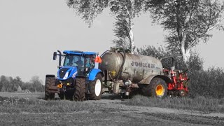 Slurry injection with the New Holland T6.145 \u0026 Joskin Cobra 11500 ESI!