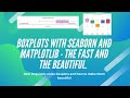 BOXPLOTS | How to make boxplots with Python (Seaborn & Matplotlib) The fast & the beautiful way.