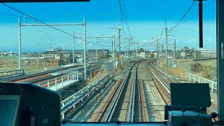 JR宇都宮線東鷲宮〜栗橋駅間の古利根川橋梁架け替え工事の進捗状況の様子（2024.3.1.15:03）