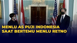 Menlu AS Bertemu Menlu Retno di Washington, Puji Indonesia