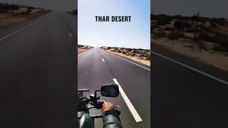 Riding the bike into the interior of THAR DESERT.. It's like Seeing GOLD all over..