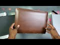 nomad leather laptop sleeve rustic brown unboxing and first look