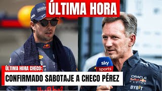 💥HORNER ADMITE que RED BULL SABOTEA el AUTO de CHECO PÉREZ para FAVORECER a VERSTAPPEN