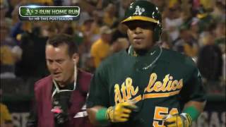 DET@OAK Gm1: Cespedes crushes a two-run home run