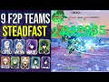 9 F2P Teams Vs Maguu Kenki : Steadfast Level | Day 1 Feast of Pursuit | Genshin impact