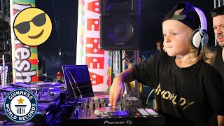 World's youngest DJ performs to HUGE crowd!