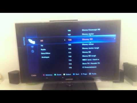 Samsung Series 6 TV - how to move a channel - change channel number Samsung Series 6 TV - how to move a channel - change channel number
