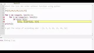 sort the list in descending order using python