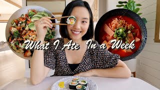 What I Ate In A Week (Realistic + Easy Korean Recipes)