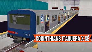 🔴OpenBVE | Barra Funda x Sé | Linha 3 Vermelha Metrô SP | Frota C | Melhor Simulador de Metrô