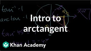 Inverse trig functions: arctan | Trigonometry | Khan Academy