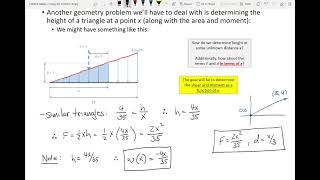 CE 312 Lecture 19:  Shear \u0026 Moment Diagrams IV - Triangular Loads + MS Excel (2021.10.06)