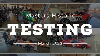 Masters Historic's Testing at Donington Park, March 2022