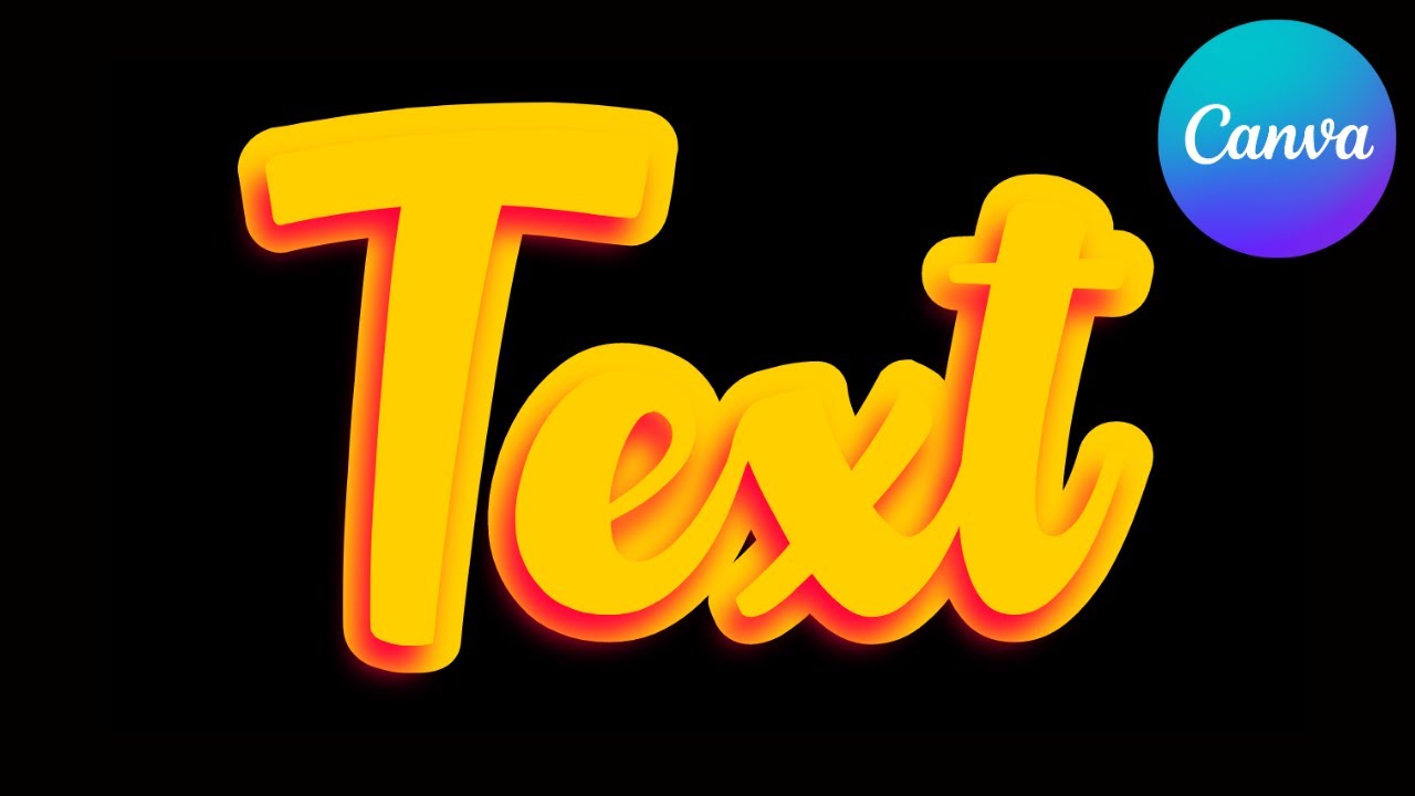 Canva Typography Tutorial 3d Text Effect Style Youtube