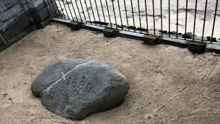Plymouth Rock Where The Pilgrims Landed In The Mayflower In 1620