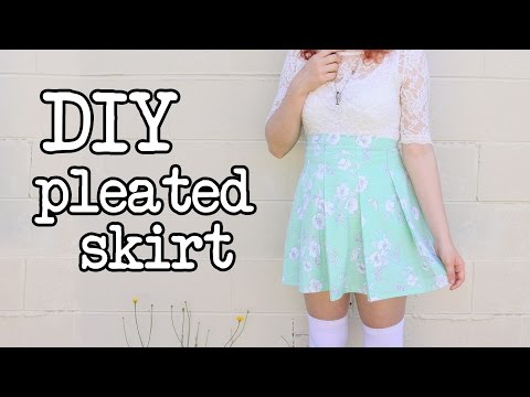 DIY Pleated Skirt Tutorial (like the American Apparel Tennis Skirt) DIY Pleated Skirt Tutorial (like the American Apparel Tennis Skirt)