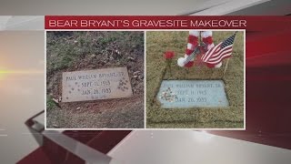 Paul Bear Bryant's grave site makeover