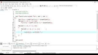 Functions | Passing 2D Array as Function Argument in C | C Tutorial