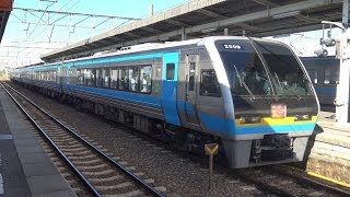 【4K】JR土讃線　特急南風2000系気動車　多度津駅発車