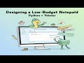 Low Budget Notepad in python using tkinter
