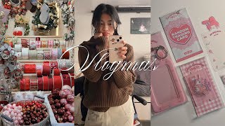 Vlogmas: christmas shopping, nct x sanrio unboxing, 200 subscribers