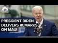 President Biden delivers remarks on recovery efforts in Maui— 8/30/23