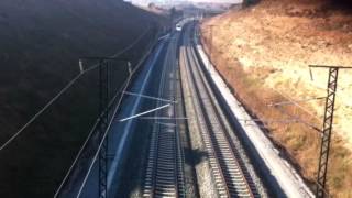 Primer viatge oficial del tram de l'AVE de Barcelona-Girona.