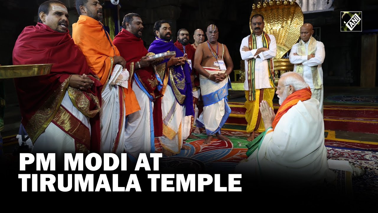 Andhra Pradesh: PM Modi Offers Prayers At Venkateswara Swamy Temple In ...