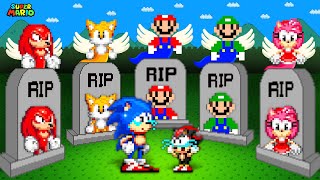 Sonic Adopted Shadow in Super Mario Bros: Sonic Vs Shadow! R.I.P Mario - Sonic Friends | Sad Story