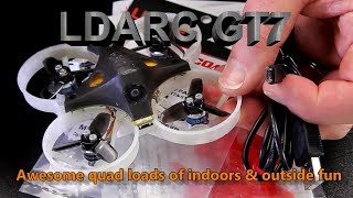 LDARC Tiny GT7 75mm 2s Super Whoop fun Brushless motors, 5.8GHz FPV quad review