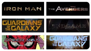 All MCU movies title cards HD [Iron Man to Guardians of The Galaxy Vol.3]