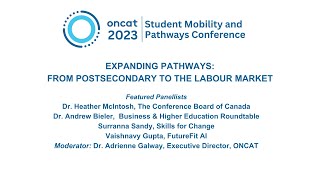 ONCAT Conference Video Series: Expanding Pathways: From Postsecondary to the Labour Market