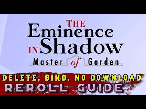 REROLL The Eminence in Shadow: Master of Garden