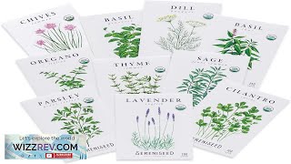 Sereniseed Certified Organic Herb Seeds (10-Pack) – Non GMO Heirloom – Seed Review