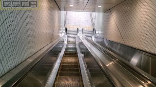 六本木ヒルズ 地下への外エスカレーター 1F-B1F往復　roppongi hills Escalator