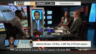 ESPN First Take - Antonio Brown (2/17/14)